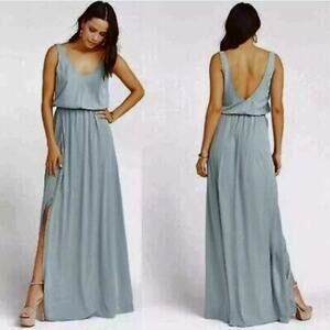 Show Me Your Mumu Size XL Kendall Maxi Dress Silver Sage Green NWT